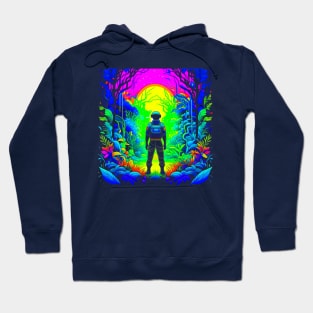 Astronaut Hike In Alien Planet Hoodie